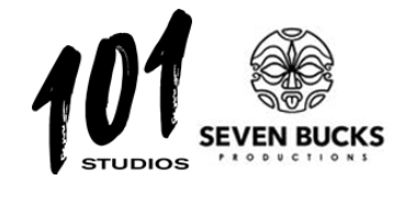 101 Studios - Seven Bucks combo logo