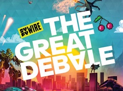 Syfy Wire's The Great Debate key art (featured)