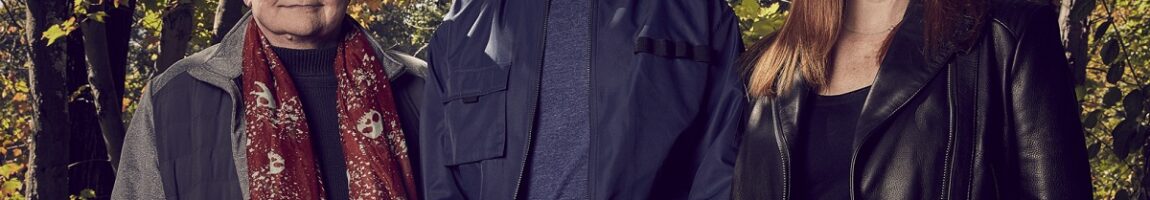 From left to right: Psychic medium Chip Coffey, paranormal investigators Adam Berry and Amy Bruni kickoff an all-new season of KINDRED SPIRITS on Travel Channel and discovery+. -- Salem Mass, Haunted Salem Live 2019