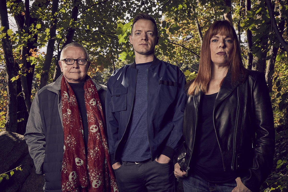 From left to right: Psychic medium Chip Coffey, paranormal investigators Adam Berry and Amy Bruni kickoff an all-new season of KINDRED SPIRITS on Travel Channel and discovery+. -- Salem Mass, Haunted Salem Live 2019