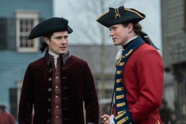 Outlander Season 7 - Starz - First Look 3 - David Berry as Lord John Grey, Charles Vandervaart as William Ransom -- (Photo Cr: Starz)