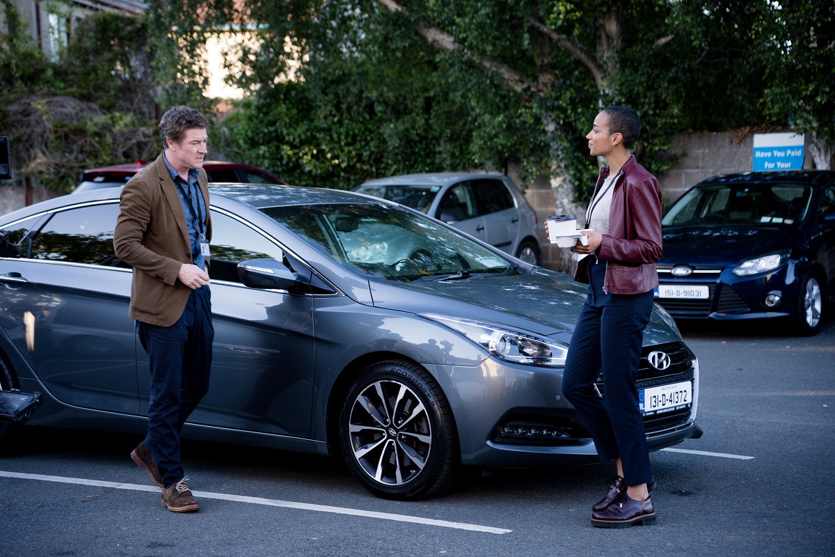 Barry Ward as Jason Mohan and Jeanne Nicole Ni Áinle as Fiona _ Clean Sweep_Sundance Now_Season 01, Episode 02 - Photo Credit: Deirdre Brennan.